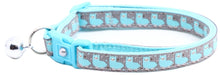 Blue Llamas Breakaway Cat Collar