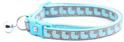 Blue Llamas Breakaway Cat Collar