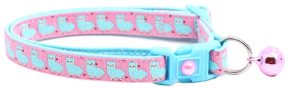 Blue Llamas Breakaway Cat Collar