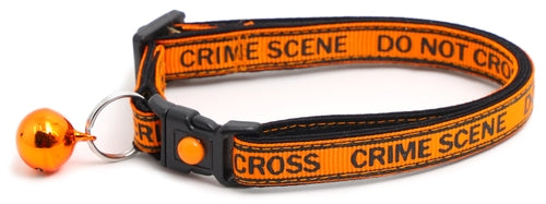 Crime Scene Do Not Cross Breakaway Cat Collar