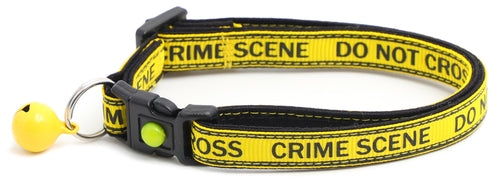 Crime Scene Do Not Cross Breakaway Cat Collar