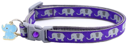 Elephants Breakaway Cat Collar