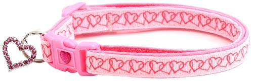 Linked Hearts Breakaway Cat Collar