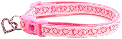 Linked Hearts Breakaway Cat Collar