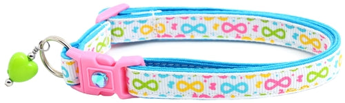 Brightly Colored Bows Cat Collar