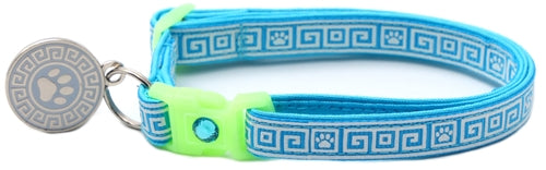 Greek Key Breakaway Cat Collar