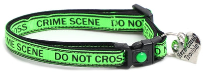 Crime Scene Do Not Cross Breakaway Cat Collar
