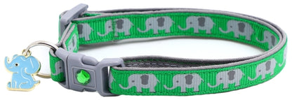 Elephants Breakaway Cat Collar