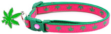 Marijuana Leaves Breakaway Cat Collar
