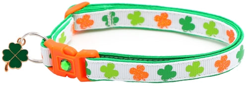 Colorful Shamrocks Breakaway Cat Collar