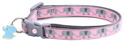 Elephants Breakaway Cat Collar