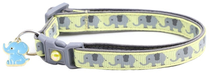 Elephants Breakaway Cat Collar