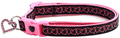 Linked Hearts Breakaway Cat Collar