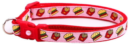 Burgers and Fries Breakaway Cat Collar
