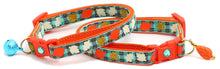 Fall Leaves on Plaid Breakaway Cat Collar