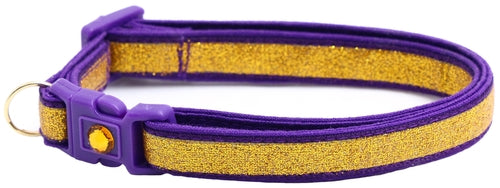 Gold Glitter Breakaway Cat Collar