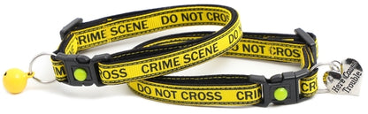Crime Scene Do Not Cross Breakaway Cat Collar