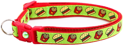 Burgers and Fries Breakaway Cat Collar