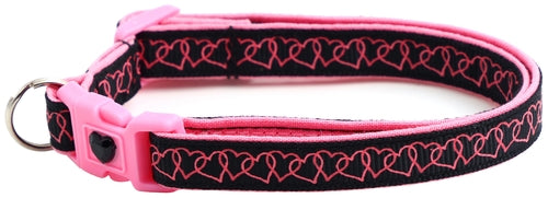 Linked Hearts Breakaway Cat Collar