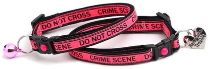 Crime Scene Do Not Cross Breakaway Cat Collar