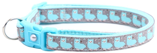 Blue Llamas Breakaway Cat Collar