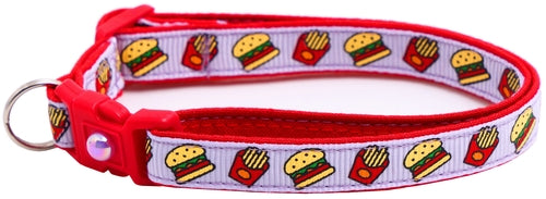 Burgers and Fries Breakaway Cat Collar