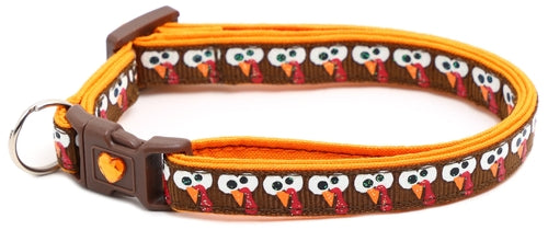 Googly Eye Turkeys Breakaway Cat Collar