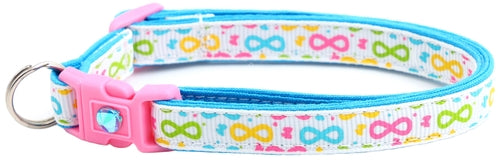 Brightly Colored Bows Cat Collar