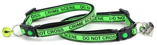 Crime Scene Do Not Cross Breakaway Cat Collar