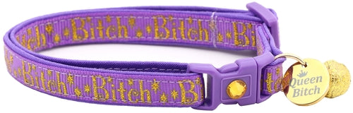 Gold Bitch Breakaway Cat Collar