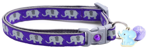 Elephants Breakaway Cat Collar