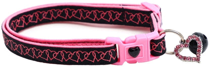 Linked Hearts Breakaway Cat Collar