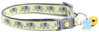 Elephants Breakaway Cat Collar