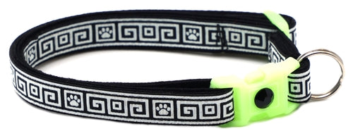 Greek Key Breakaway Cat Collar