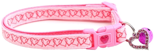 Linked Hearts Breakaway Cat Collar