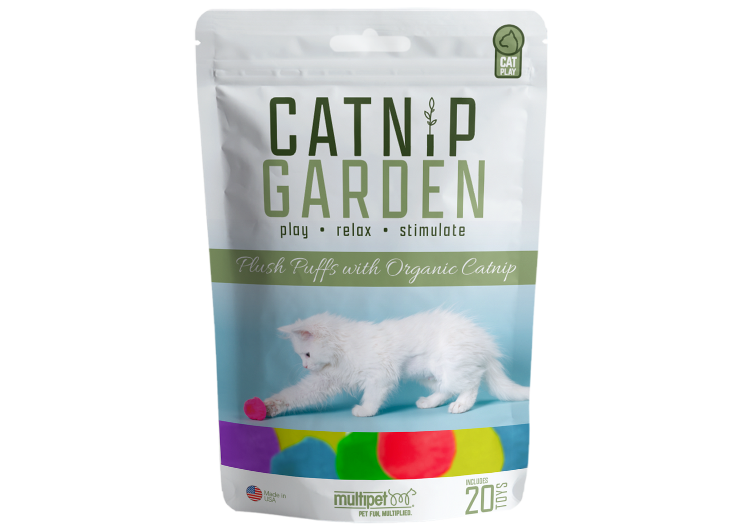 Multipet Catnip Garden®  Catnip Puffs 20ct. Bag