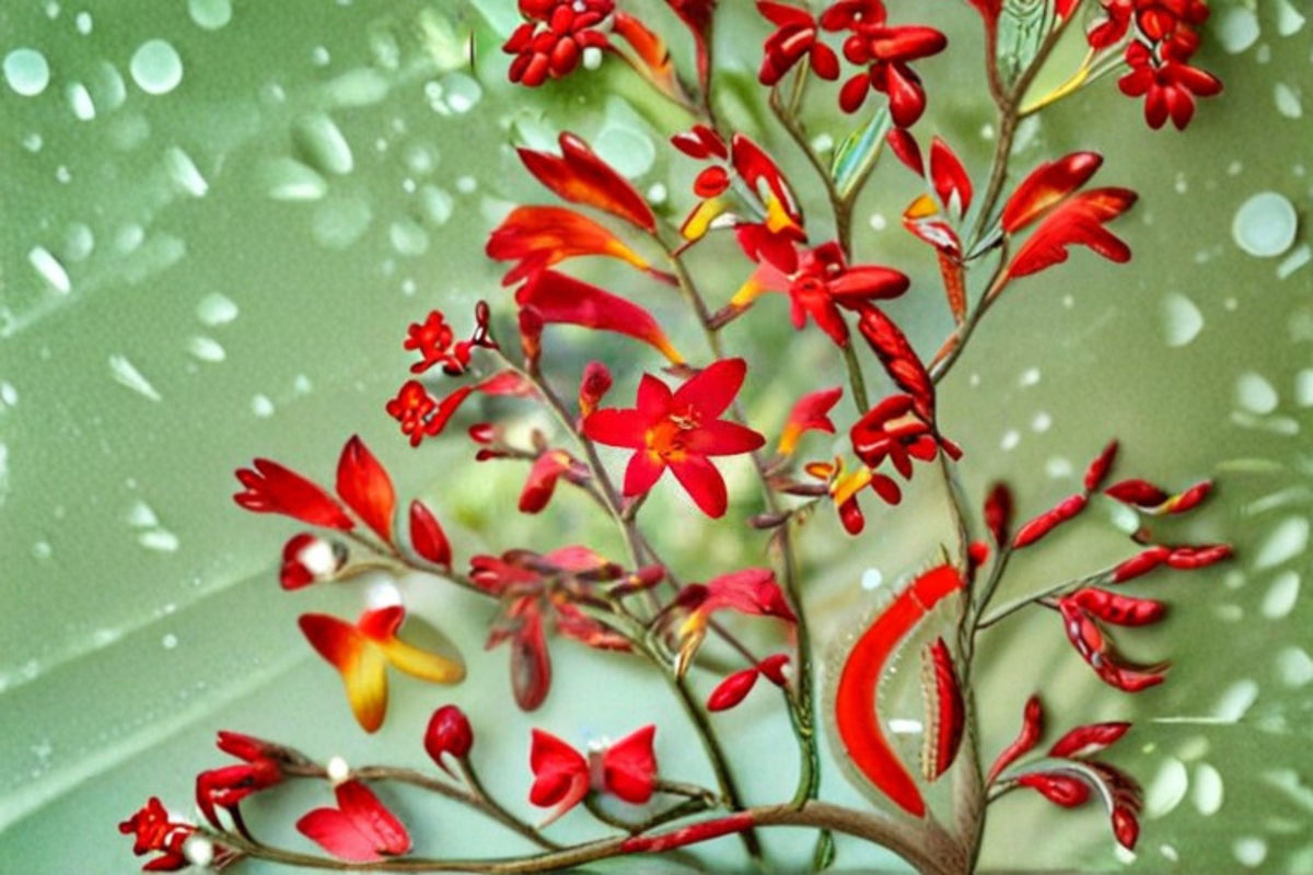 Crocosmia Bulb Clump – George Davison or Lucifer Montbretia Perennial Flowering Bulbs