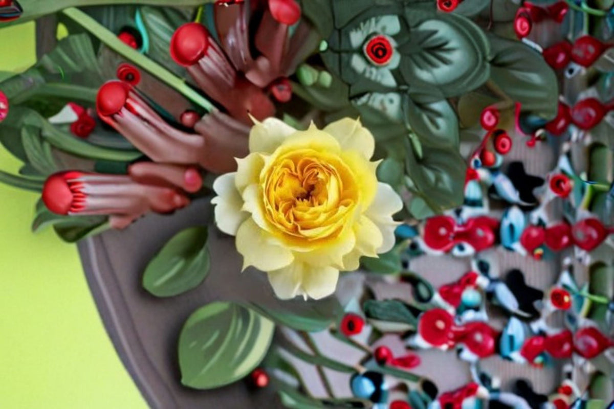Sunny Antike Rose Live Plant – Fragrant Own Root Yellow Rose