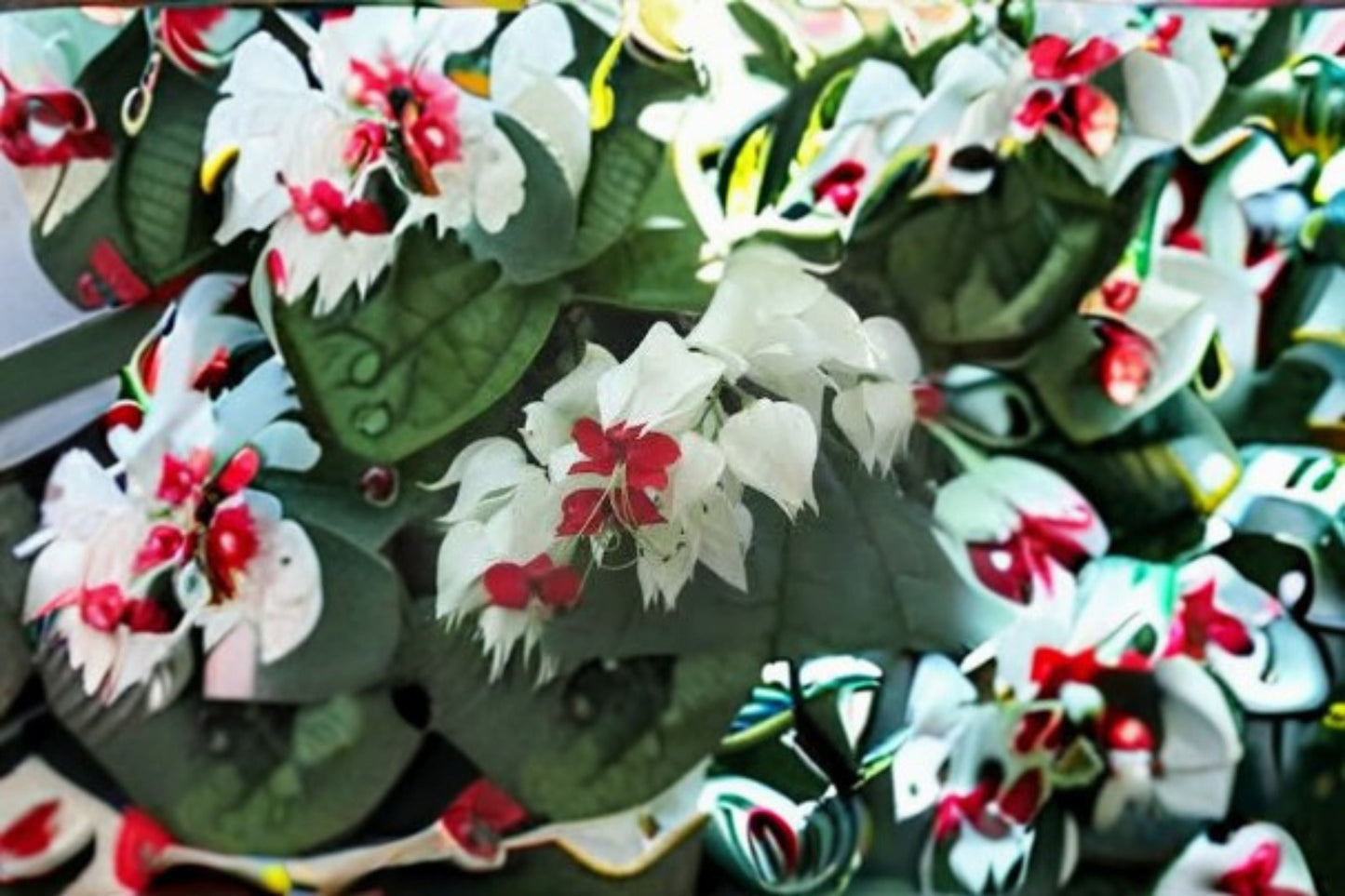 White Bleeding Heart Vine Live Plant – Clerodendrum thomsoniae White Form