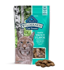 Blue Buffalo Blue Wilderness Crunchy Cat Treats Trout Flavor (2oz)