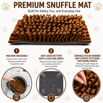 Pet Life ® 'Sniffer Grip' Interactive Anti-Skid Suction Pet Snuffle Mat