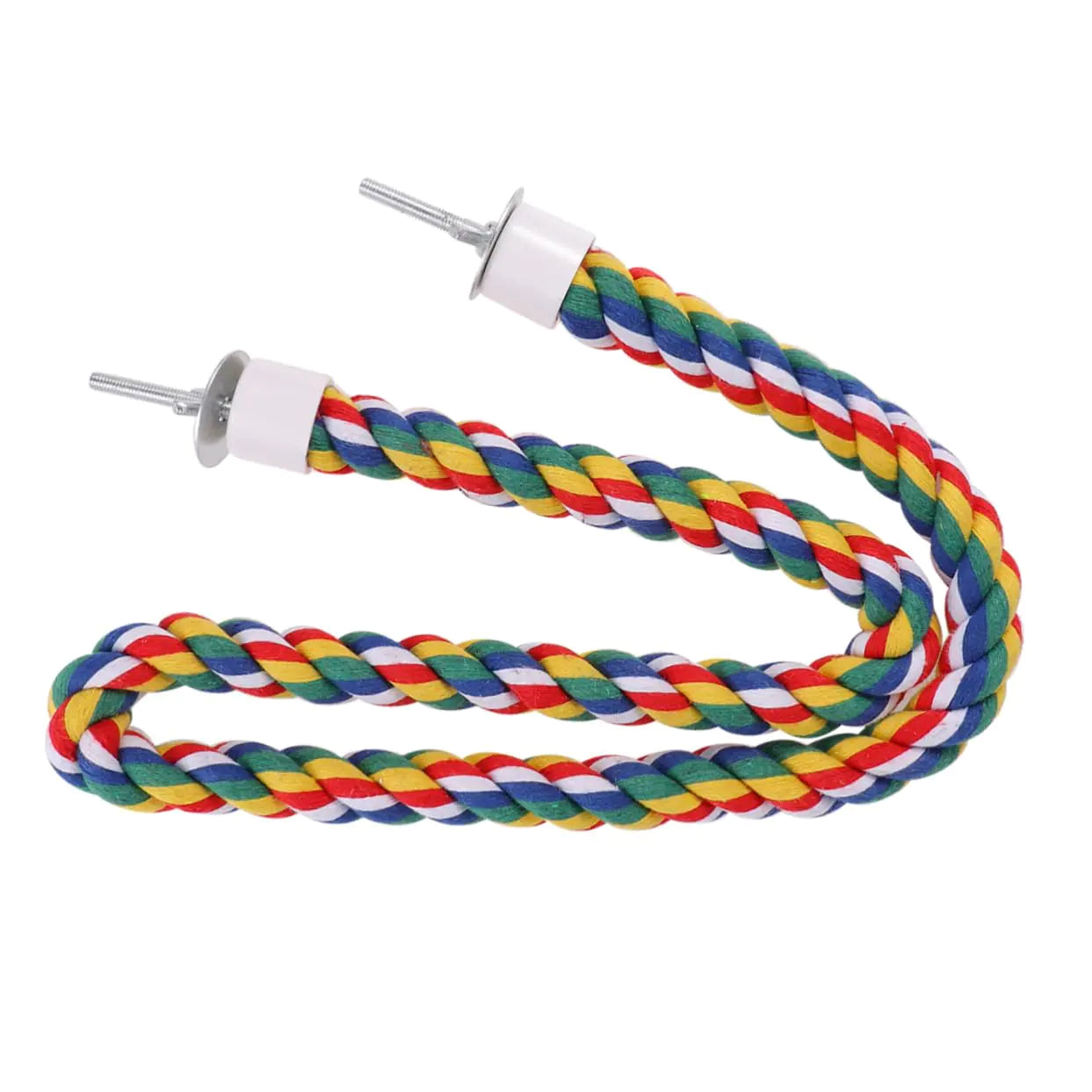 Iplusmile Bird Rope Perch Parakeet Toys Birdcage Swing Toys Spiral Bird Toy Bird Bungee Rope Perches Toys For Cockatiels Parrot Birds Bird Cage Accessories 80Cm 31Inch