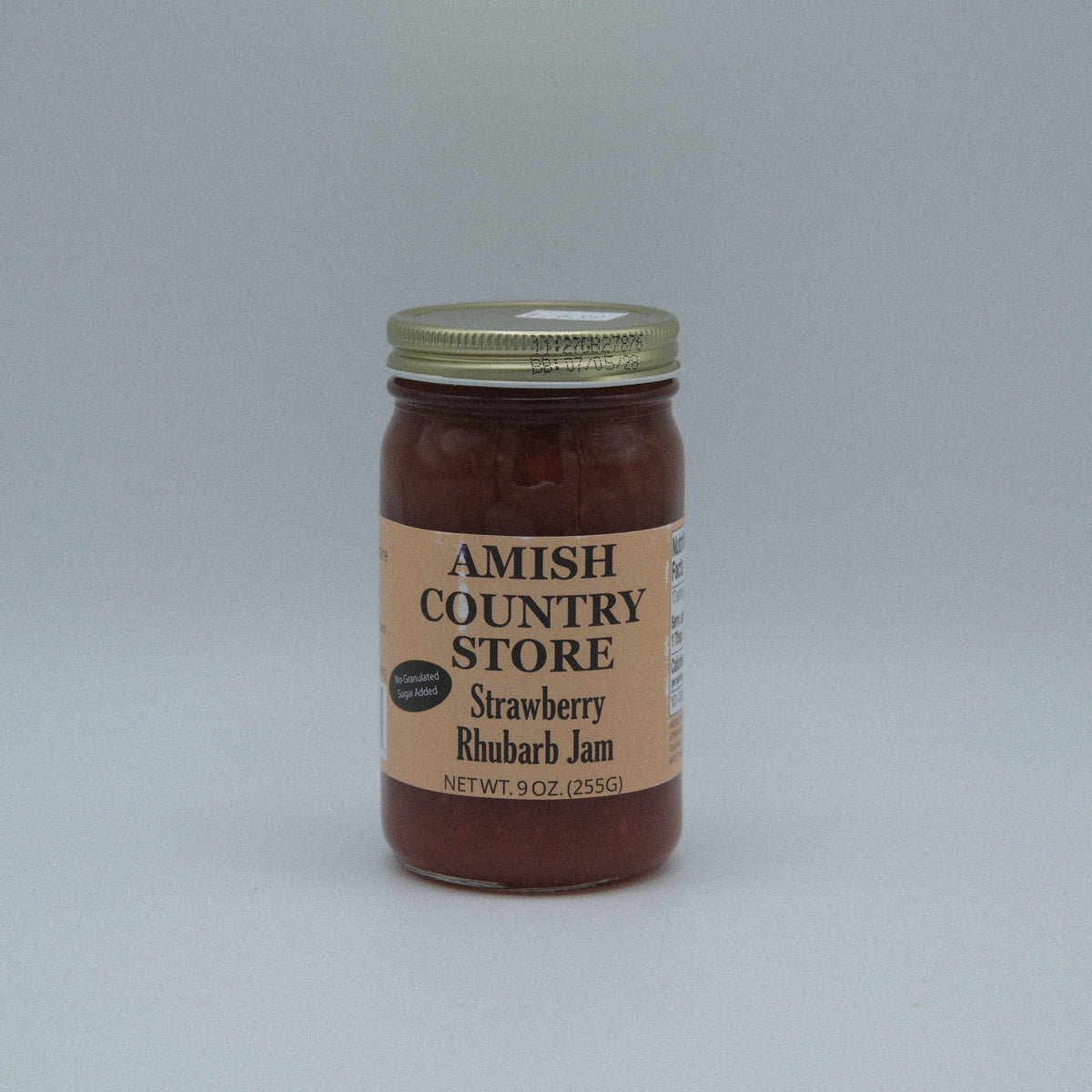 Strawberry Rhubarb Jam – No Sugar Added (8 oz) | Amish Country Store