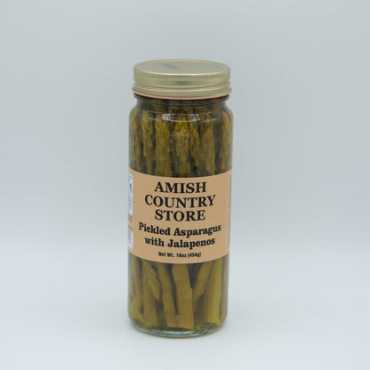 Pickled Asparagus with Jalapeños | Jalapeño Kick | 16 oz