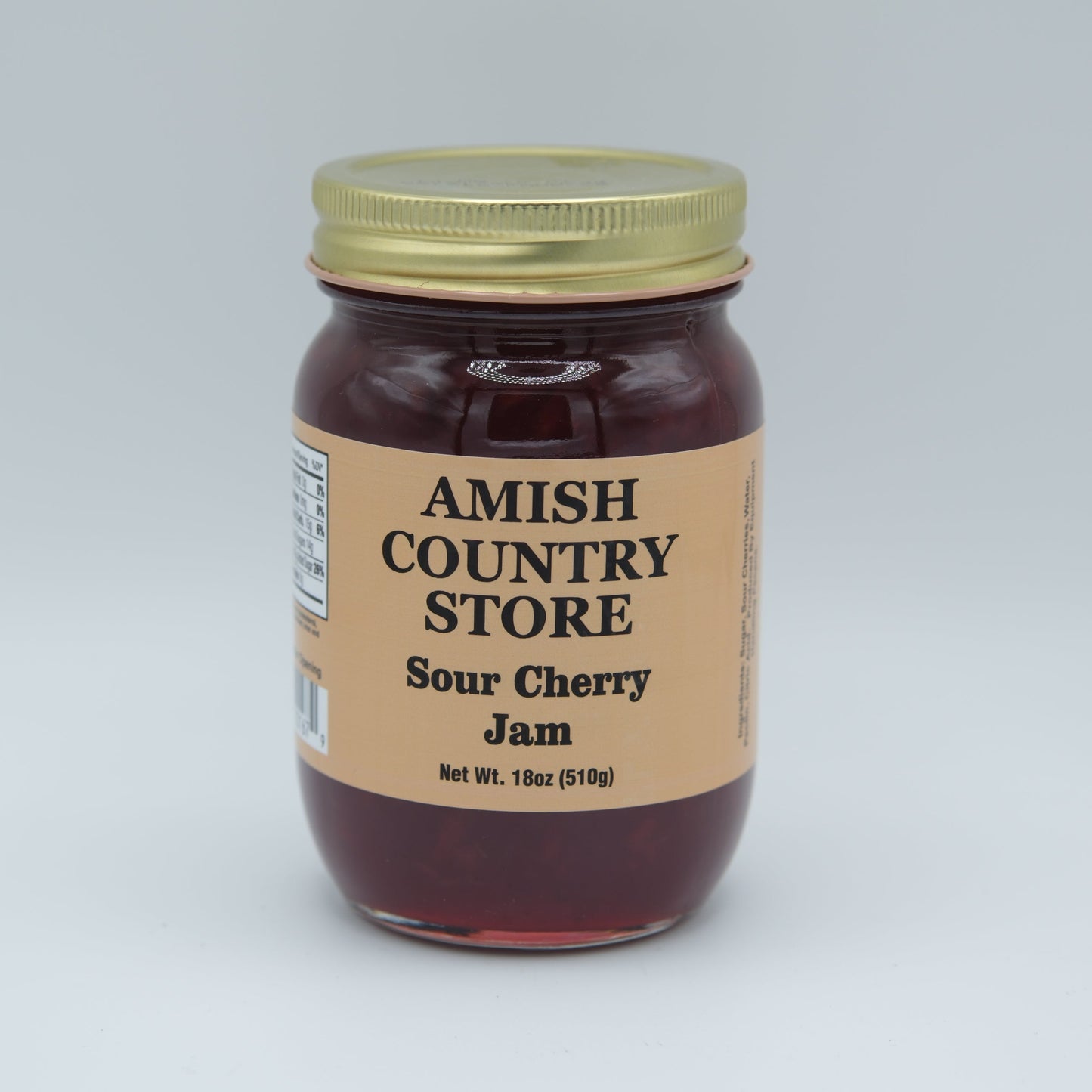 Sour Cherry Jam | Tart Old-Fashioned Fruit Spread | 18 oz