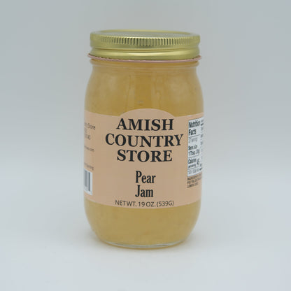 Pear Jam | Light Old-Fashioned Fruit Spread | 19 oz