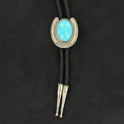 Turquoise Horseshoe Bolo