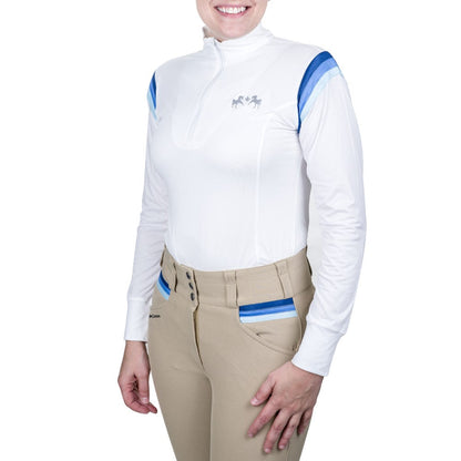 Equine Couture Gradient Long Sleeve Show Shirt