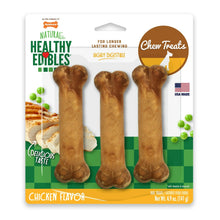 Nylabone Healthy Edibles Chicken Dog Treats Regular (3pk) (4.9oz)
