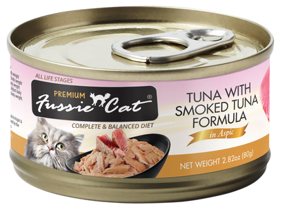 Fussie Cat Premium- Tuna With Smoked Tuna Formula In Aspic (2.82oz)